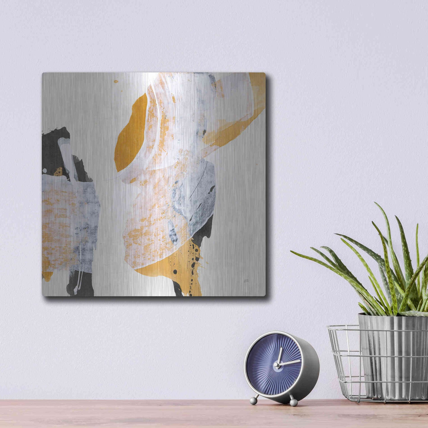 Luxe Metal Art 'Resistance II' by Chris Paschke, Metal Wall Art,12x12