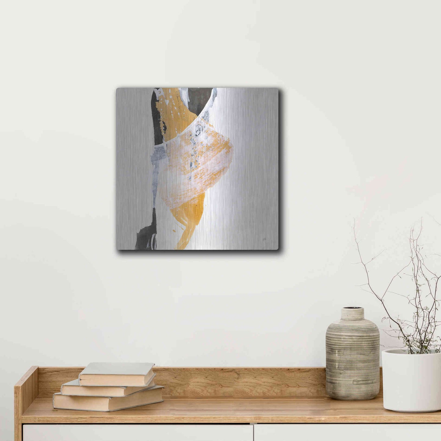 Luxe Metal Art 'Resistance III' by Chris Paschke, Metal Wall Art,12x12