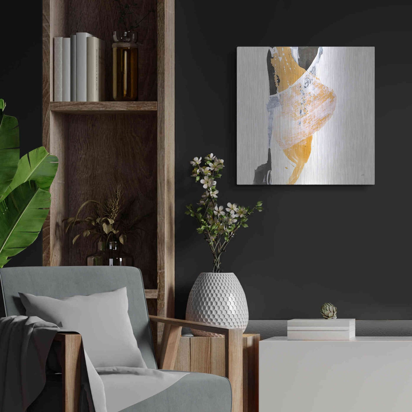 Luxe Metal Art 'Resistance III' by Chris Paschke, Metal Wall Art,24x24