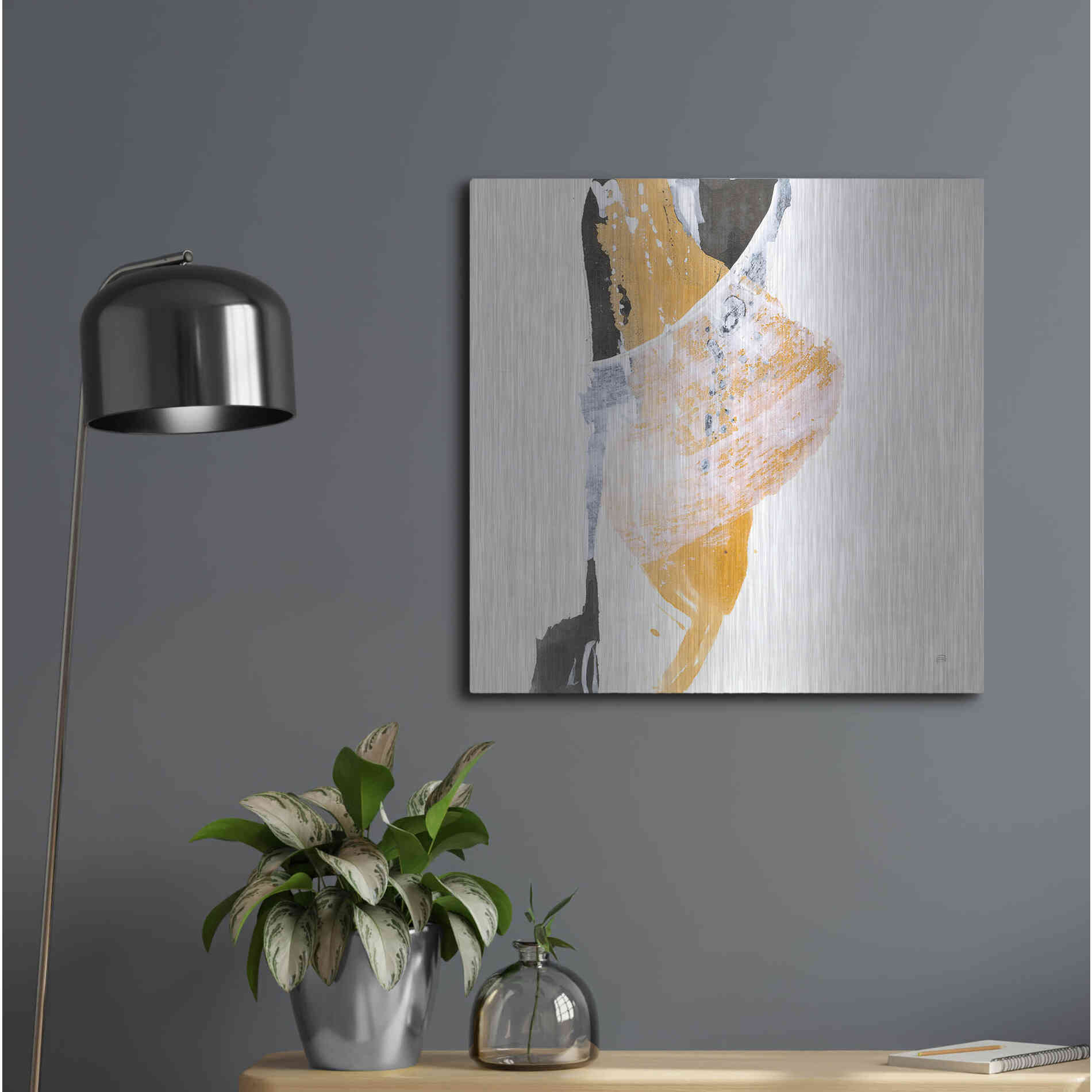 Luxe Metal Art 'Resistance III' by Chris Paschke, Metal Wall Art,24x24