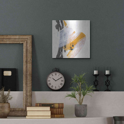 Luxe Metal Art 'Resistance IV' by Chris Paschke, Metal Wall Art,12x12