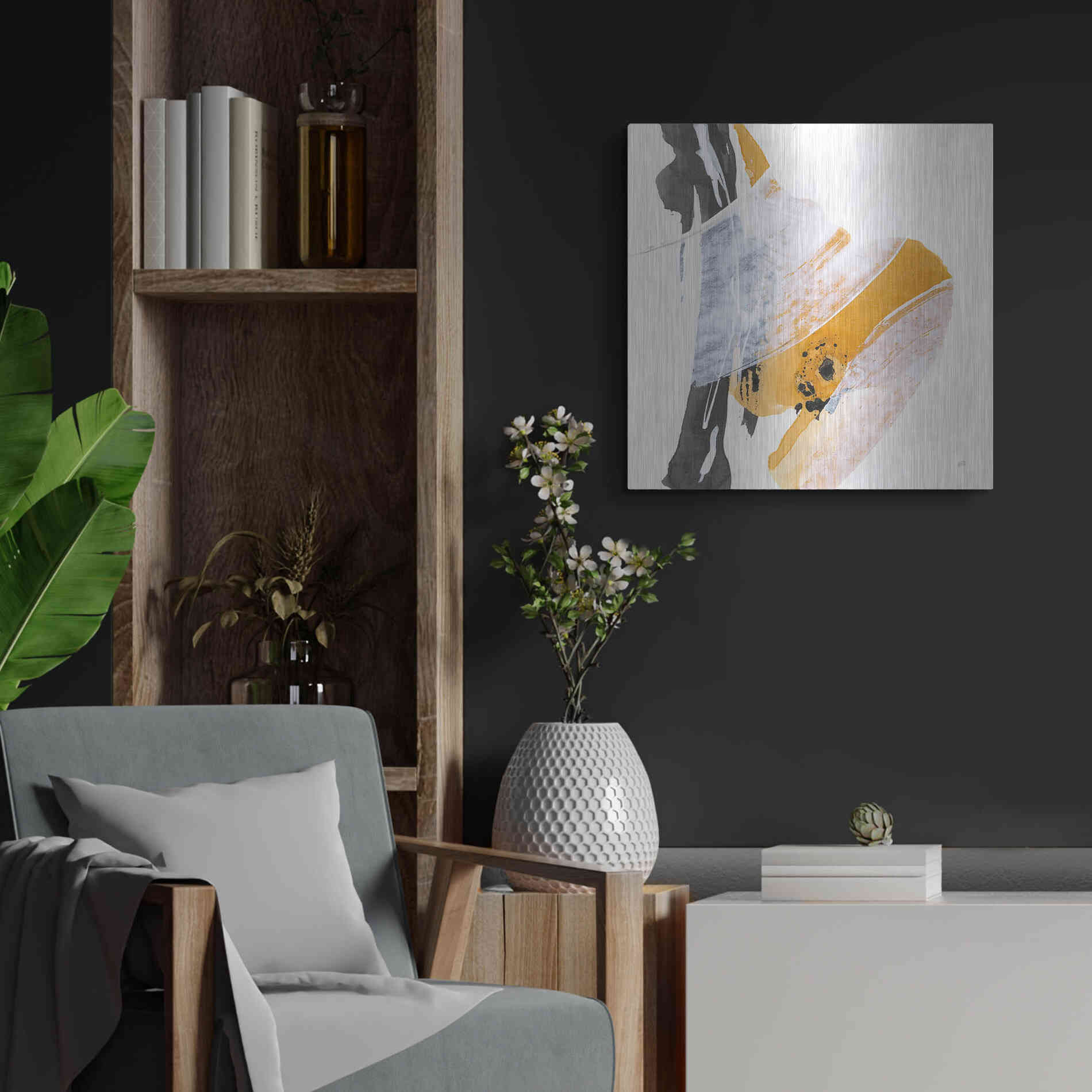 Luxe Metal Art 'Resistance IV' by Chris Paschke, Metal Wall Art,24x24