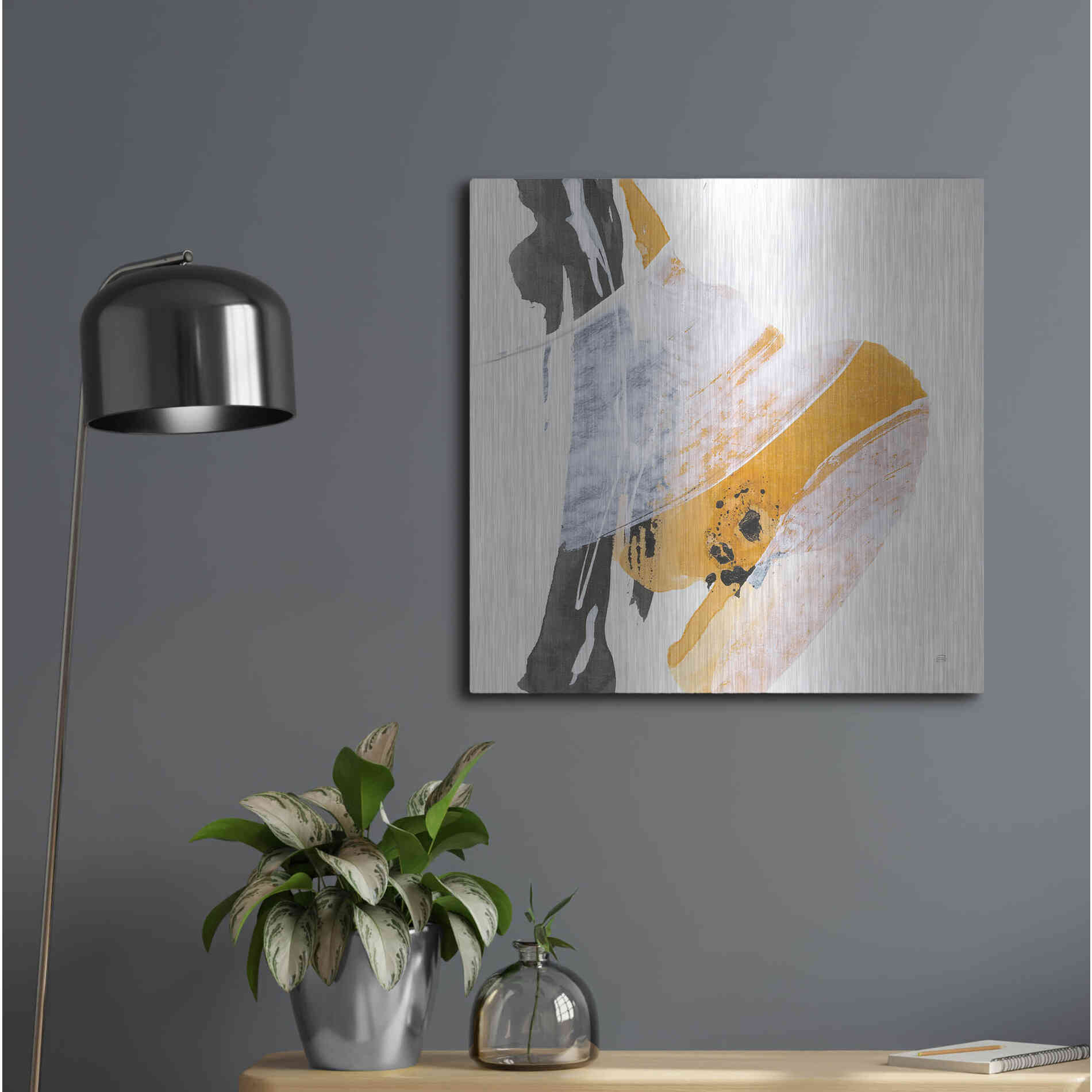 Luxe Metal Art 'Resistance IV' by Chris Paschke, Metal Wall Art,24x24