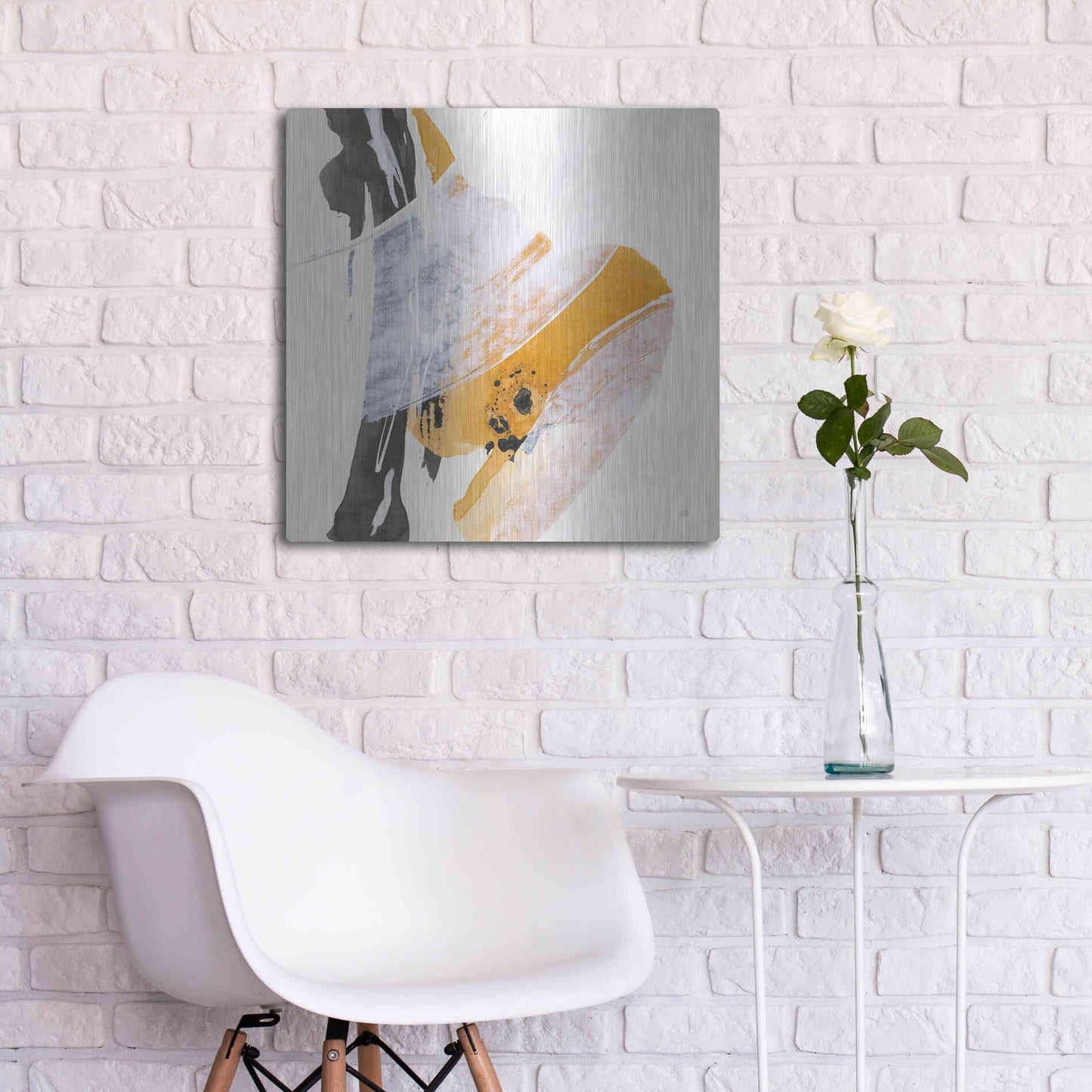 Luxe Metal Art 'Resistance IV' by Chris Paschke, Metal Wall Art,24x24