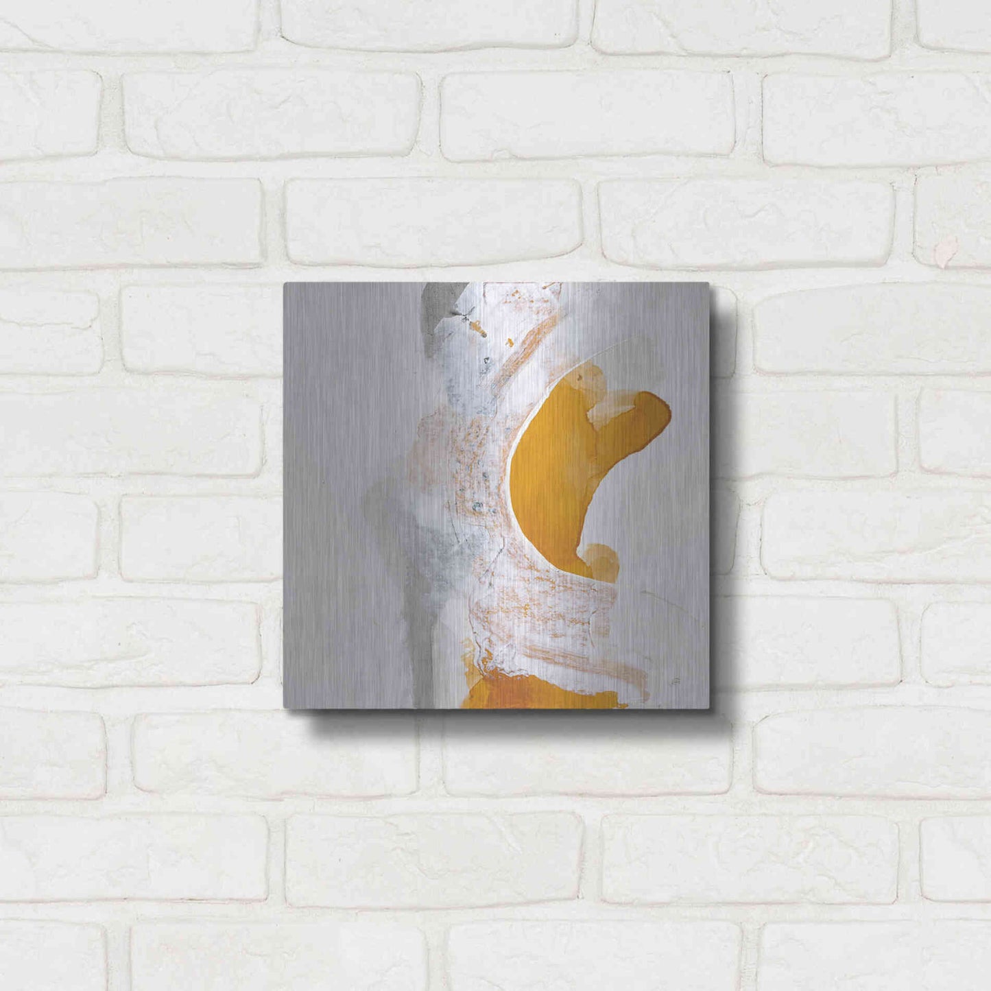 Luxe Metal Art 'Amber Wash I' by Chris Paschke, Metal Wall Art,12x12