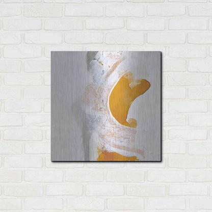 Luxe Metal Art 'Amber Wash I' by Chris Paschke, Metal Wall Art,24x24