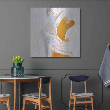 Luxe Metal Art 'Amber Wash I' by Chris Paschke, Metal Wall Art,36x36