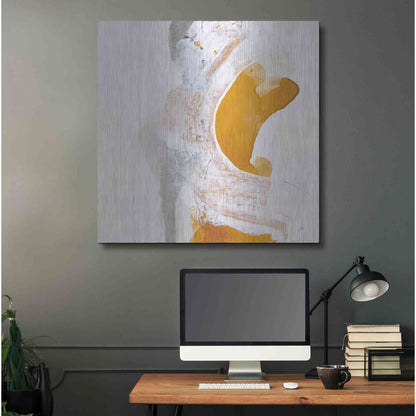 Luxe Metal Art 'Amber Wash I' by Chris Paschke, Metal Wall Art,36x36