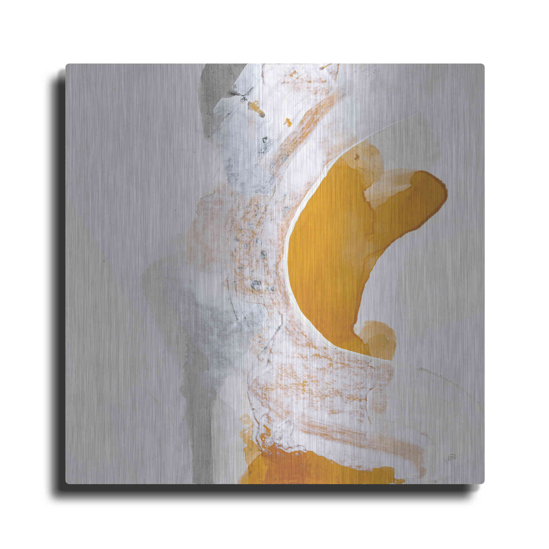 Luxe Metal Art 'Amber Wash I' by Chris Paschke, Metal Wall Art