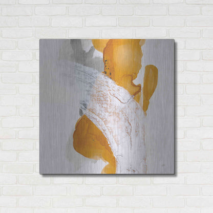 Luxe Metal Art 'Amber Wash II' by Chris Paschke, Metal Wall Art,36x36