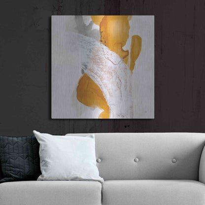 Luxe Metal Art 'Amber Wash II' by Chris Paschke, Metal Wall Art,36x36