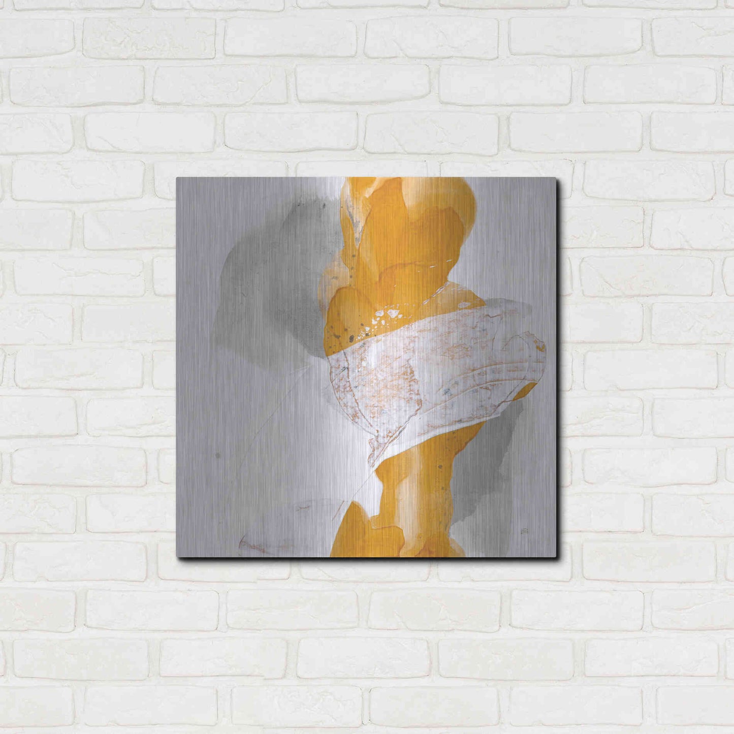 Luxe Metal Art 'Amber Wash III' by Chris Paschke, Metal Wall Art,24x24