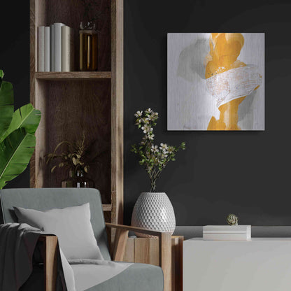 Luxe Metal Art 'Amber Wash III' by Chris Paschke, Metal Wall Art,24x24