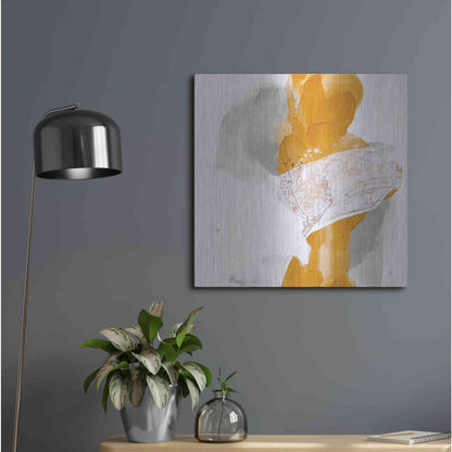 Luxe Metal Art 'Amber Wash III' by Chris Paschke, Metal Wall Art,24x24