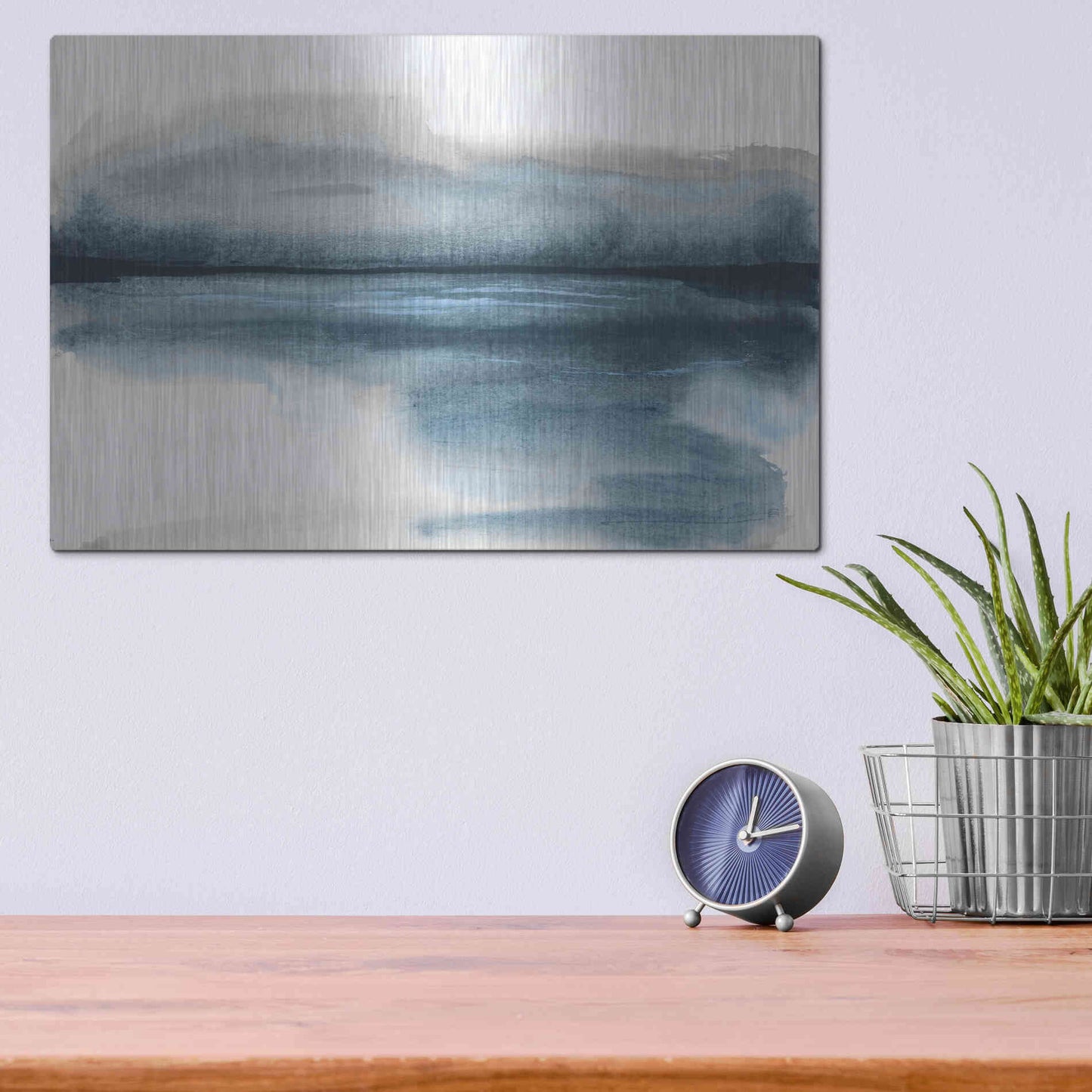 Luxe Metal Art 'End of Day I' by Chris Paschke, Metal Wall Art,16x12