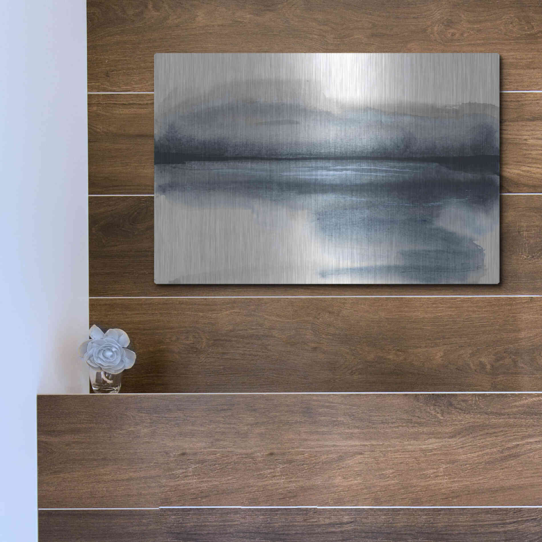 Luxe Metal Art 'End of Day I' by Chris Paschke, Metal Wall Art,16x12