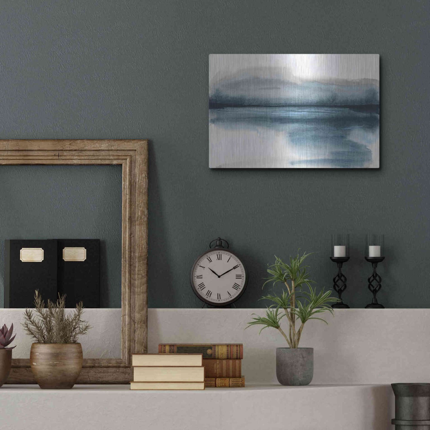 Luxe Metal Art 'End of Day I' by Chris Paschke, Metal Wall Art,16x12