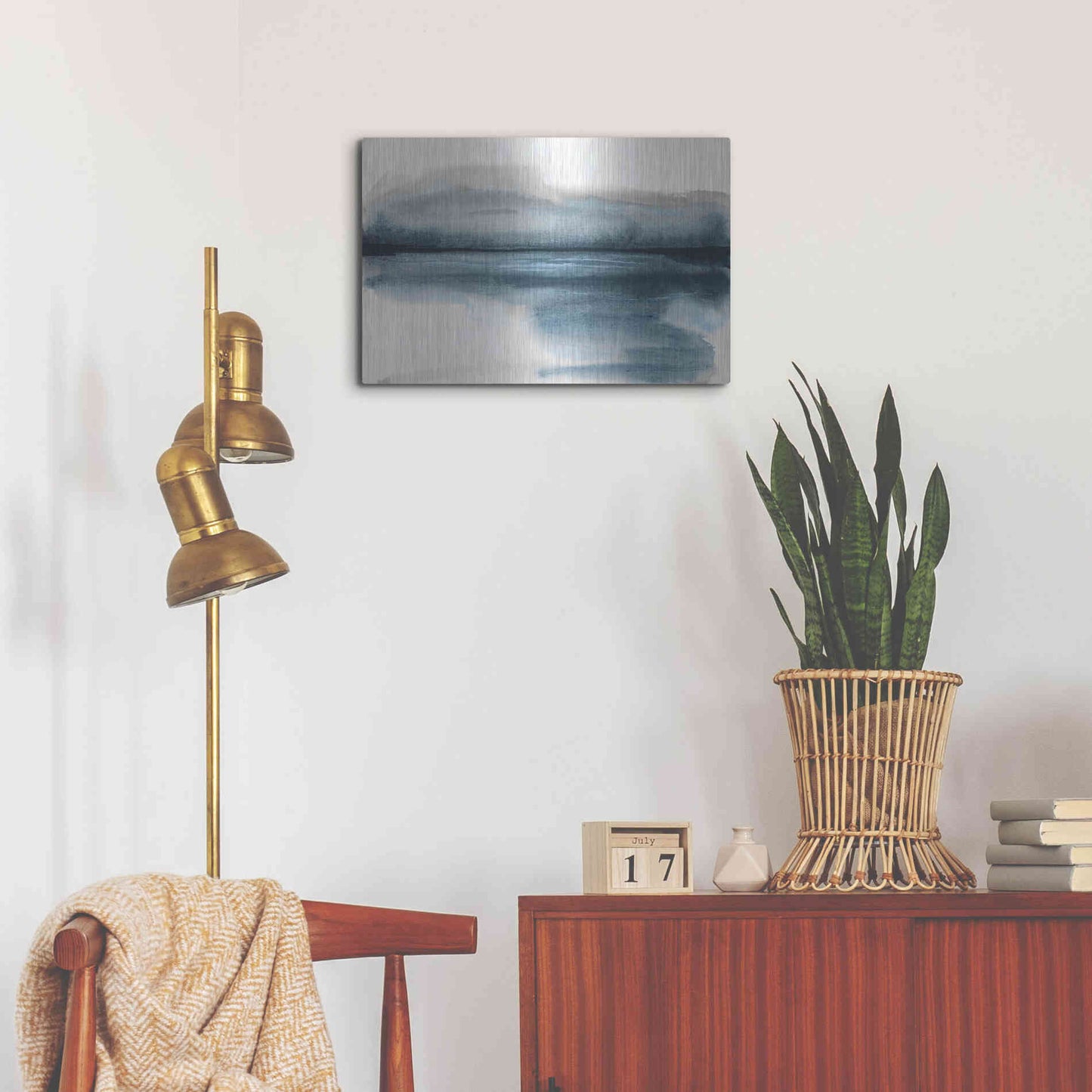 Luxe Metal Art 'End of Day I' by Chris Paschke, Metal Wall Art,24x16