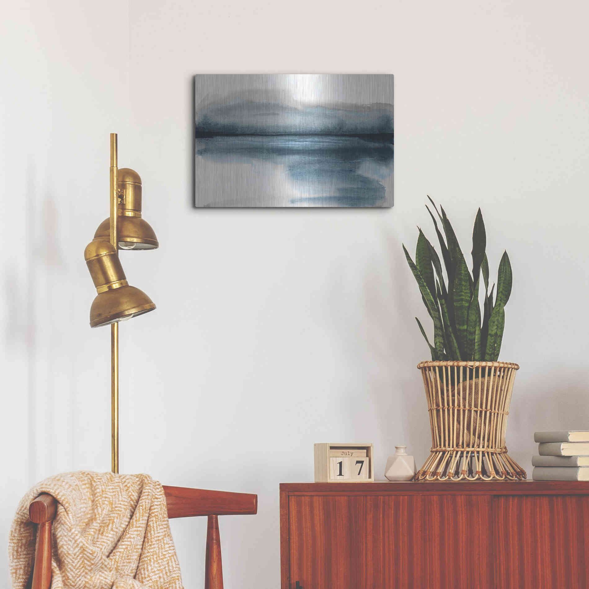 Luxe Metal Art 'End of Day I' by Chris Paschke, Metal Wall Art,24x16