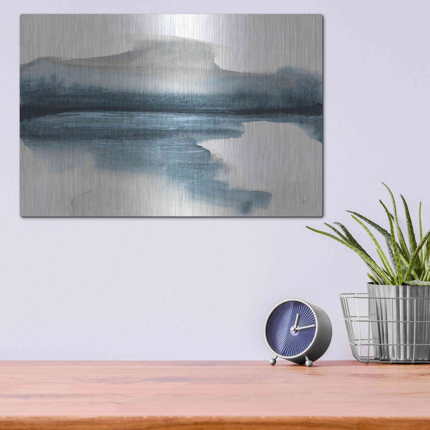 Luxe Metal Art 'End of Day II' by Chris Paschke, Metal Wall Art,16x12