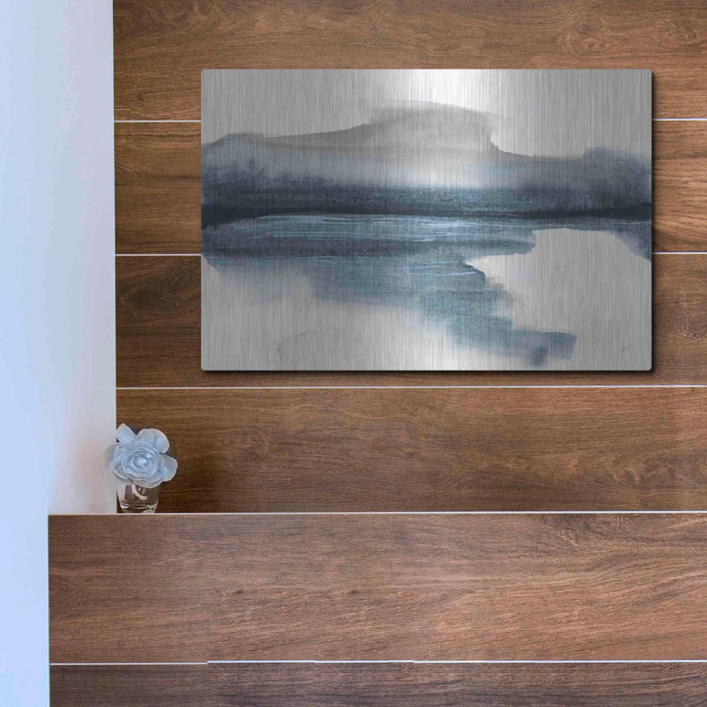 Luxe Metal Art 'End of Day II' by Chris Paschke, Metal Wall Art,16x12