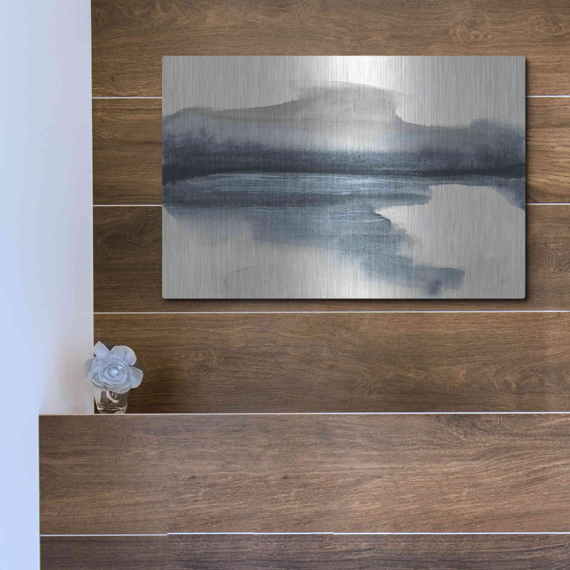 Luxe Metal Art 'End of Day II' by Chris Paschke, Metal Wall Art,16x12