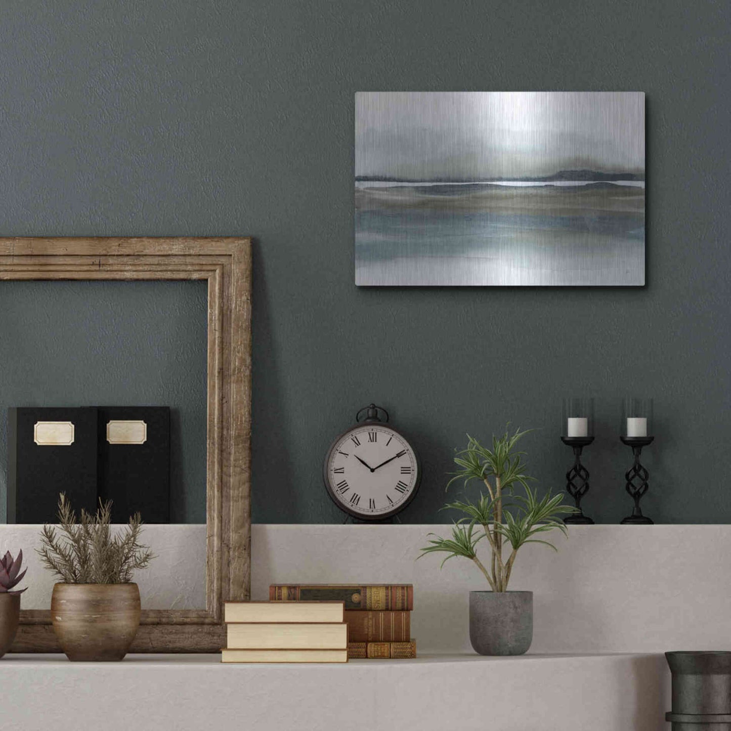 Luxe Metal Art 'End of Day V' by Chris Paschke, Metal Wall Art,16x12