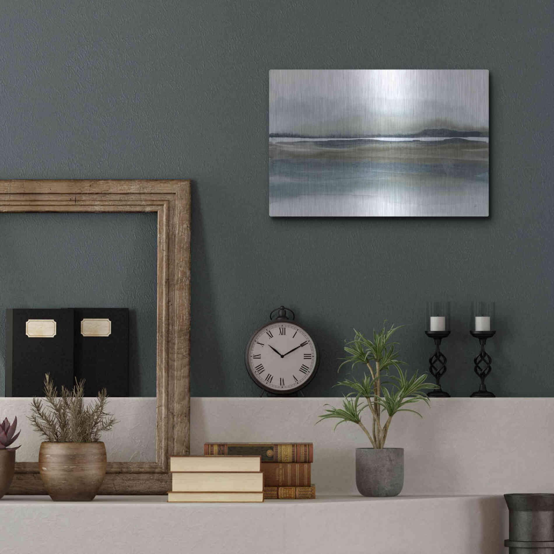 Luxe Metal Art 'End of Day V' by Chris Paschke, Metal Wall Art,16x12