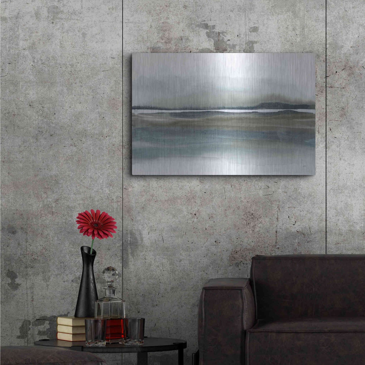 Luxe Metal Art 'End of Day V' by Chris Paschke, Metal Wall Art,36x24