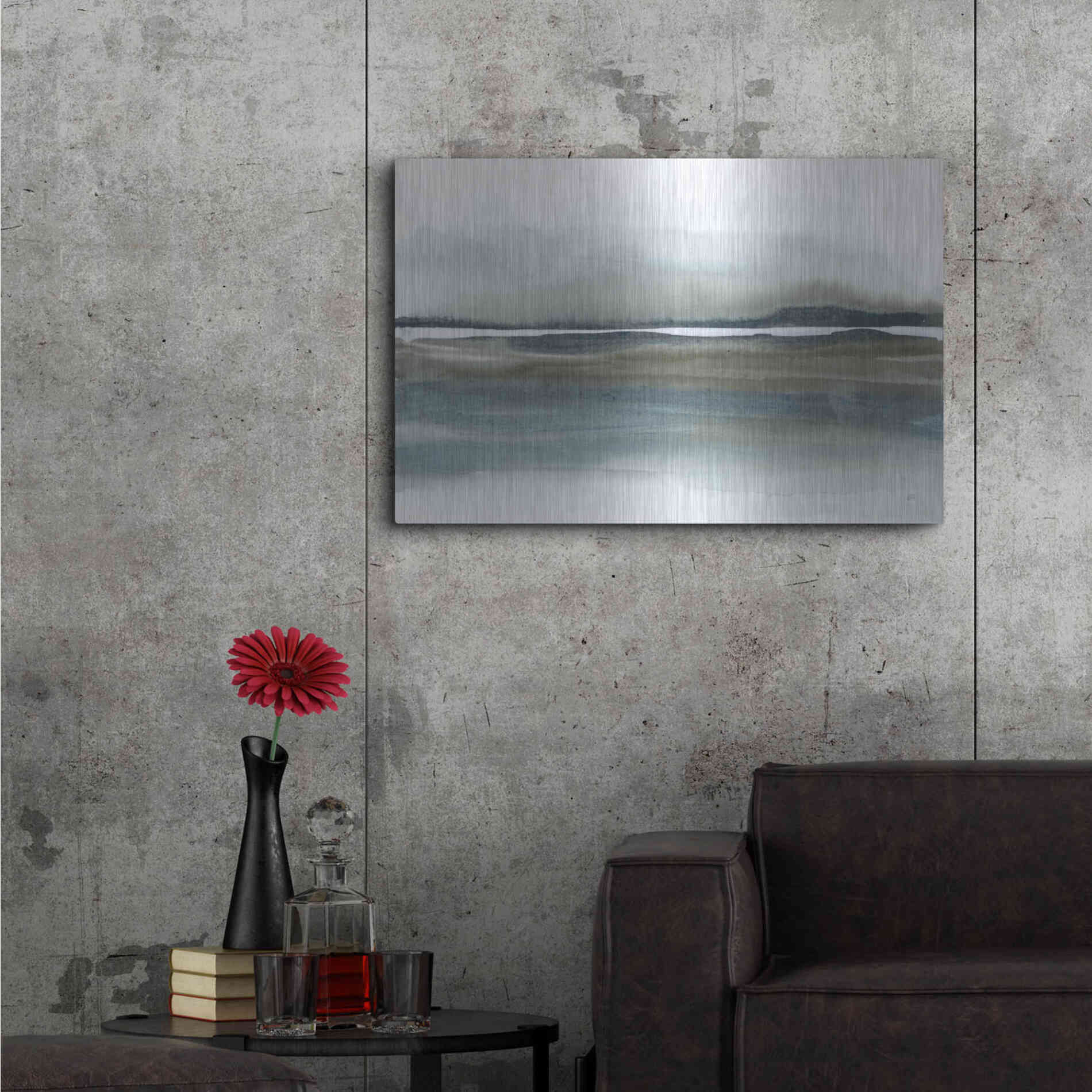 Luxe Metal Art 'End of Day V' by Chris Paschke, Metal Wall Art,36x24