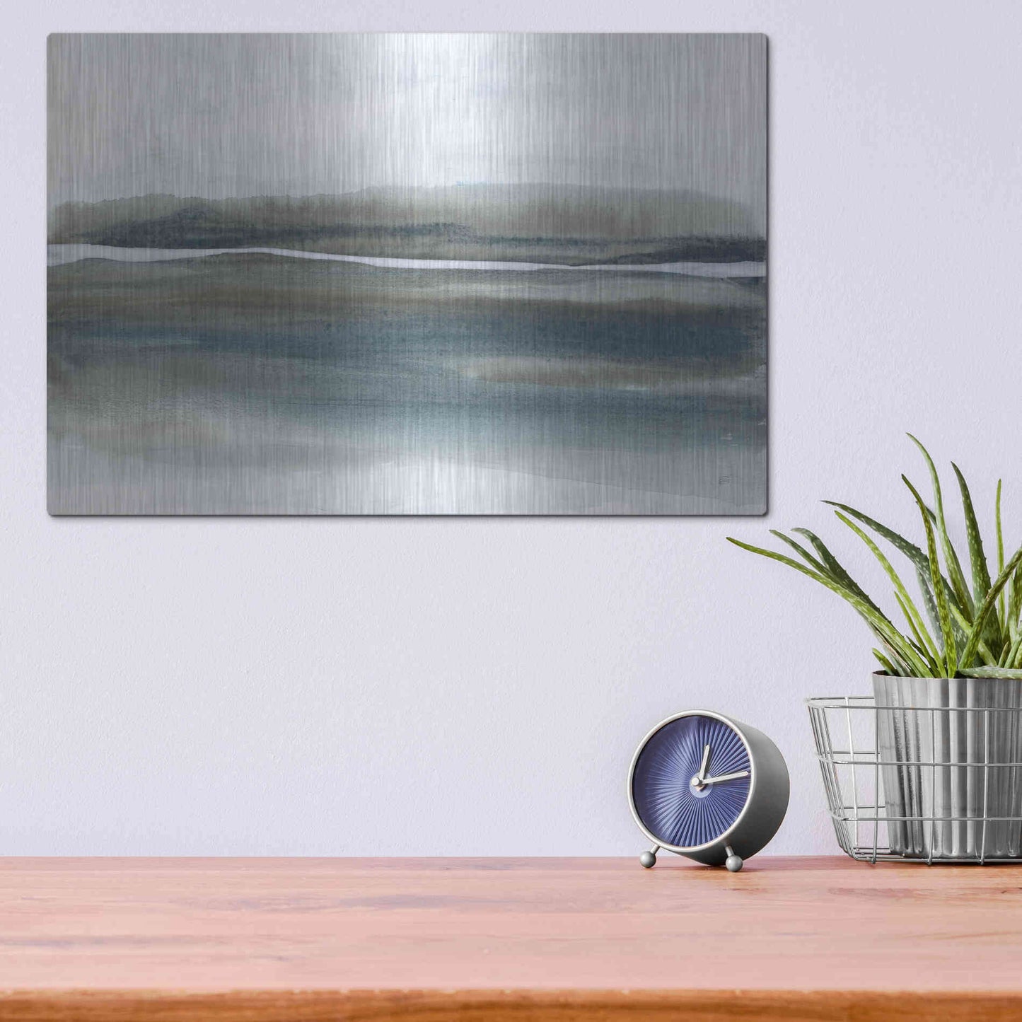 Luxe Metal Art 'End of Day VI' by Chris Paschke, Metal Wall Art,16x12