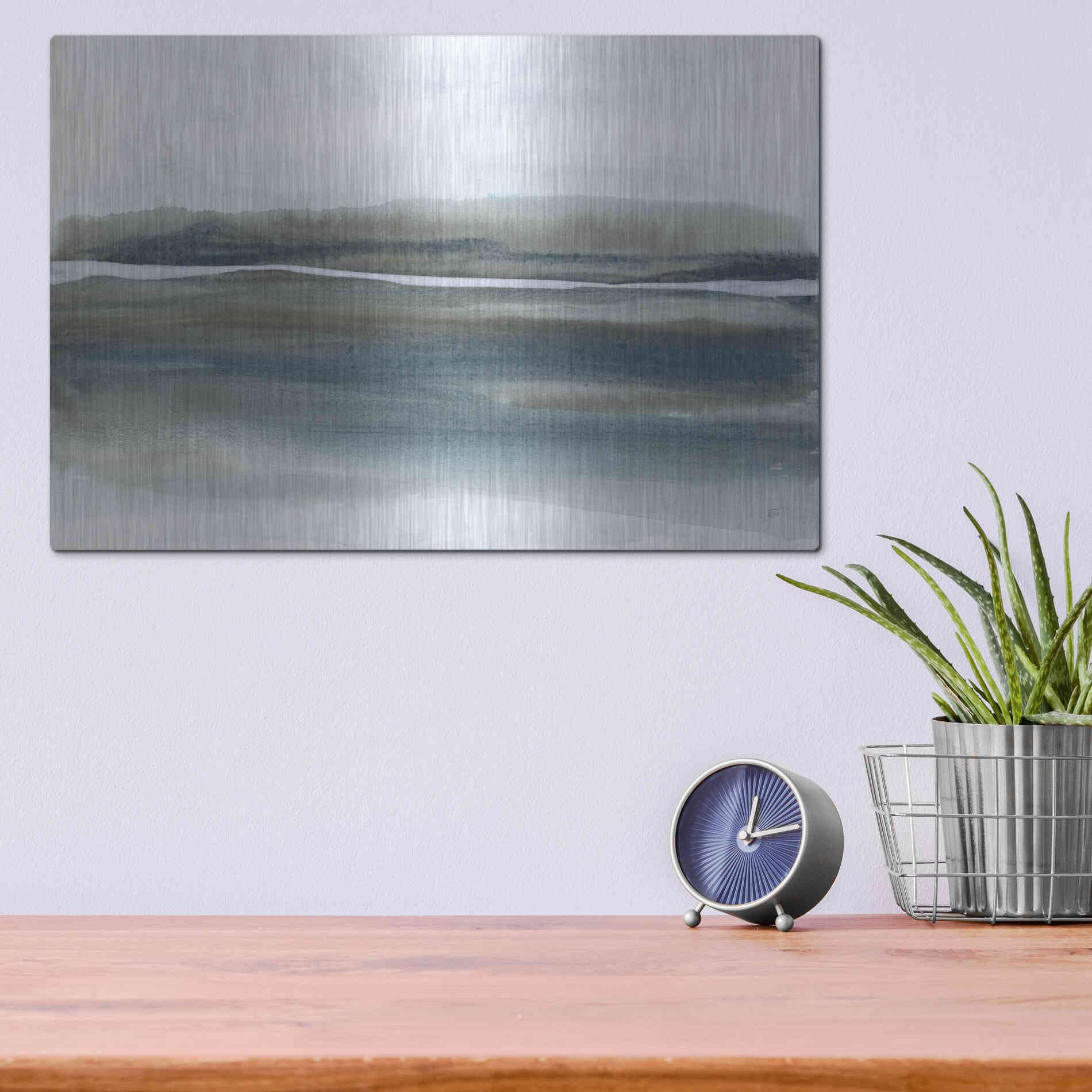 Luxe Metal Art 'End of Day VI' by Chris Paschke, Metal Wall Art,16x12