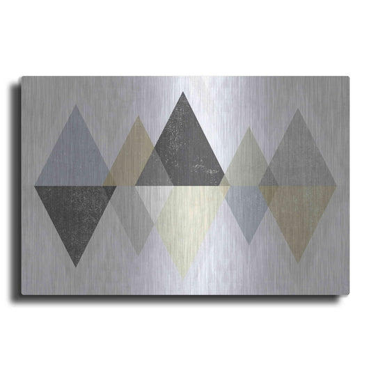 Luxe Metal Art 'Mod Triangles II Archroma' by Michael Mullan, Metal Wall Art