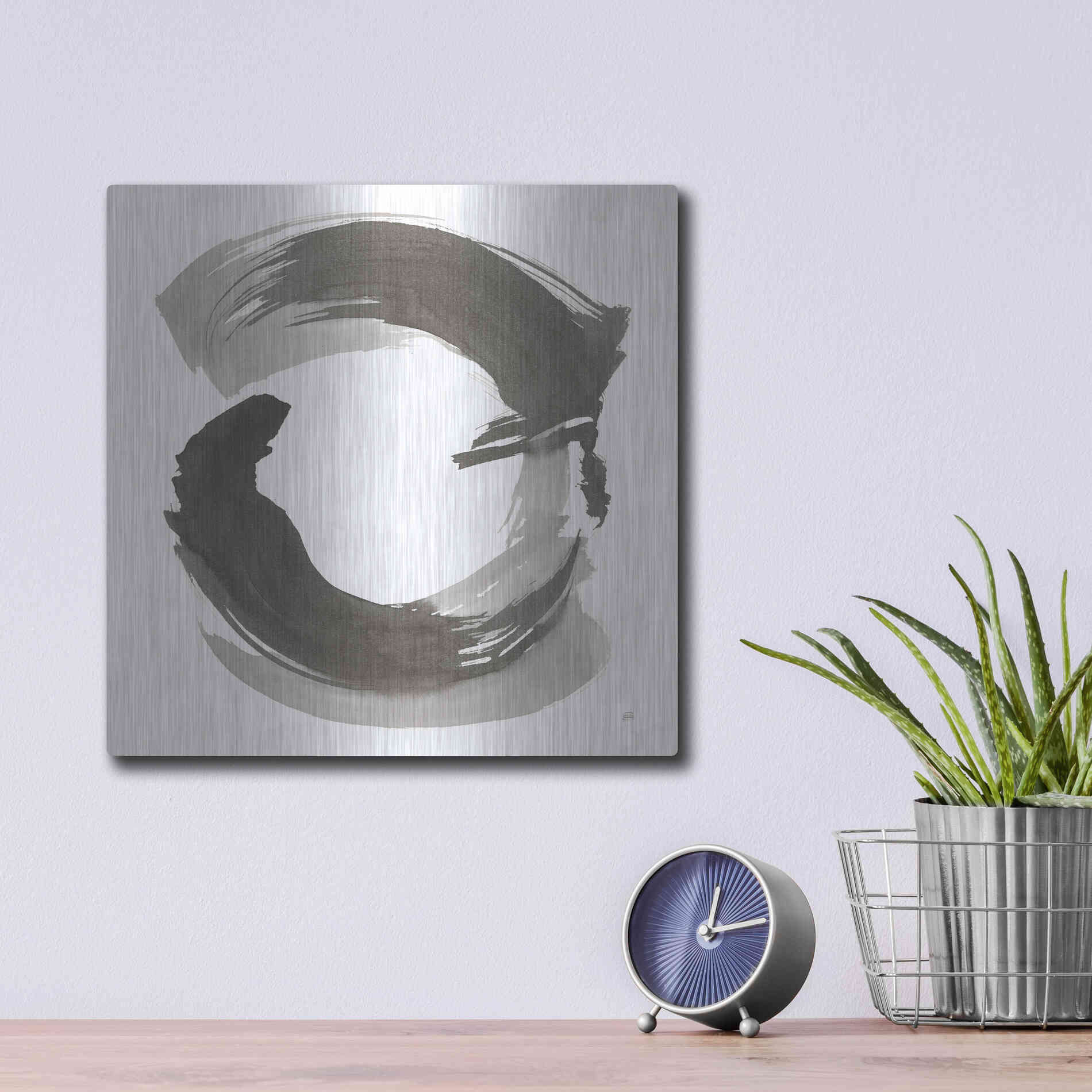 Luxe Metal Art 'Endless II' by Chris Paschke, Metal Wall Art,12x12