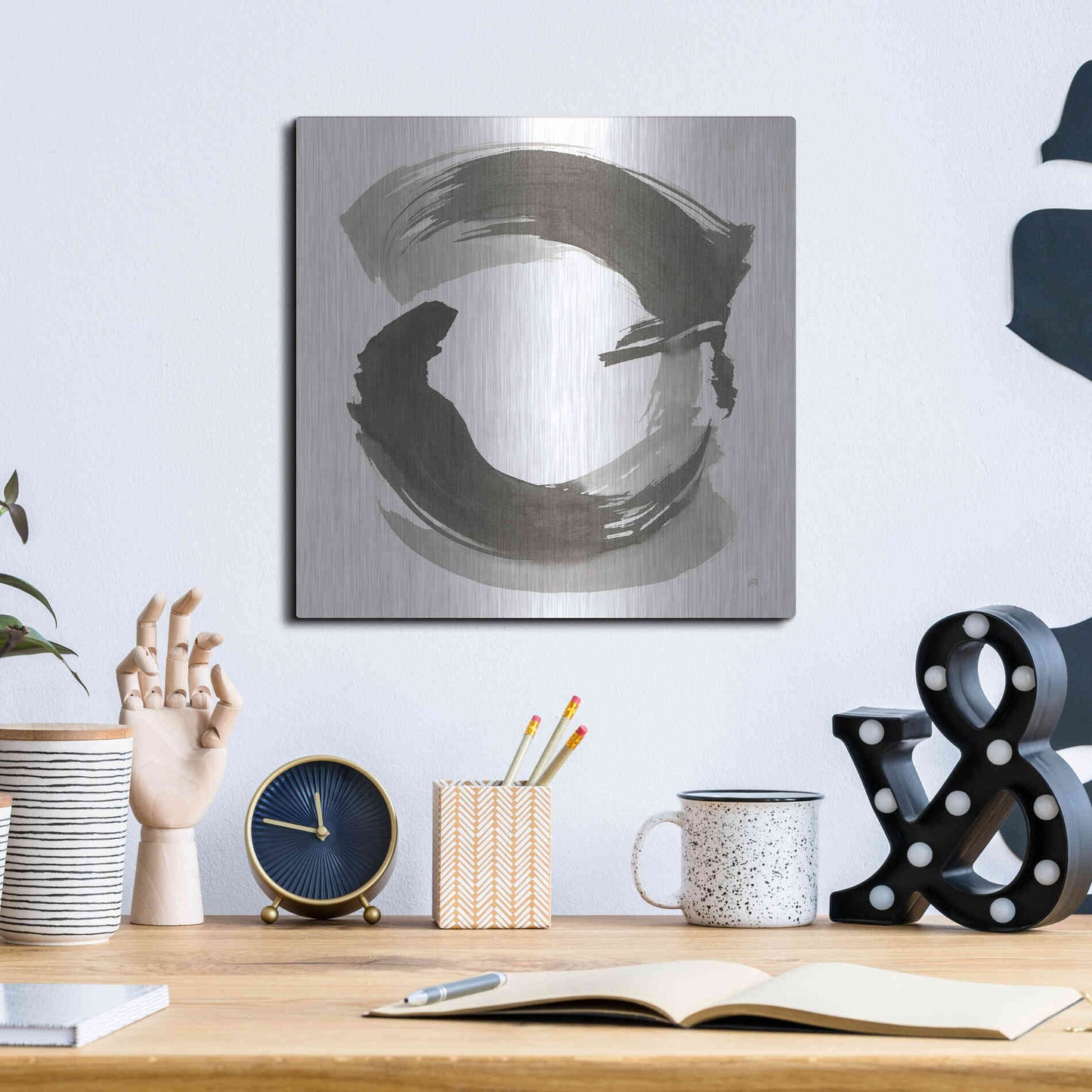 Luxe Metal Art 'Endless II' by Chris Paschke, Metal Wall Art,12x12