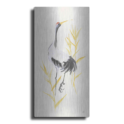 Luxe Metal Art 'Crane Reeds I' by Chris Paschke, Metal Wall Art,2:1 P