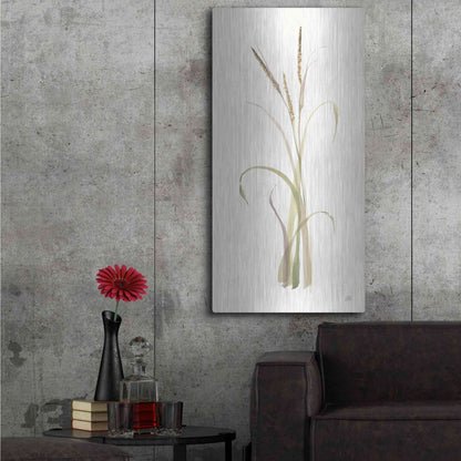 Luxe Metal Art 'Lyme Grass' by Chris Paschke, Metal Wall Art,24x48