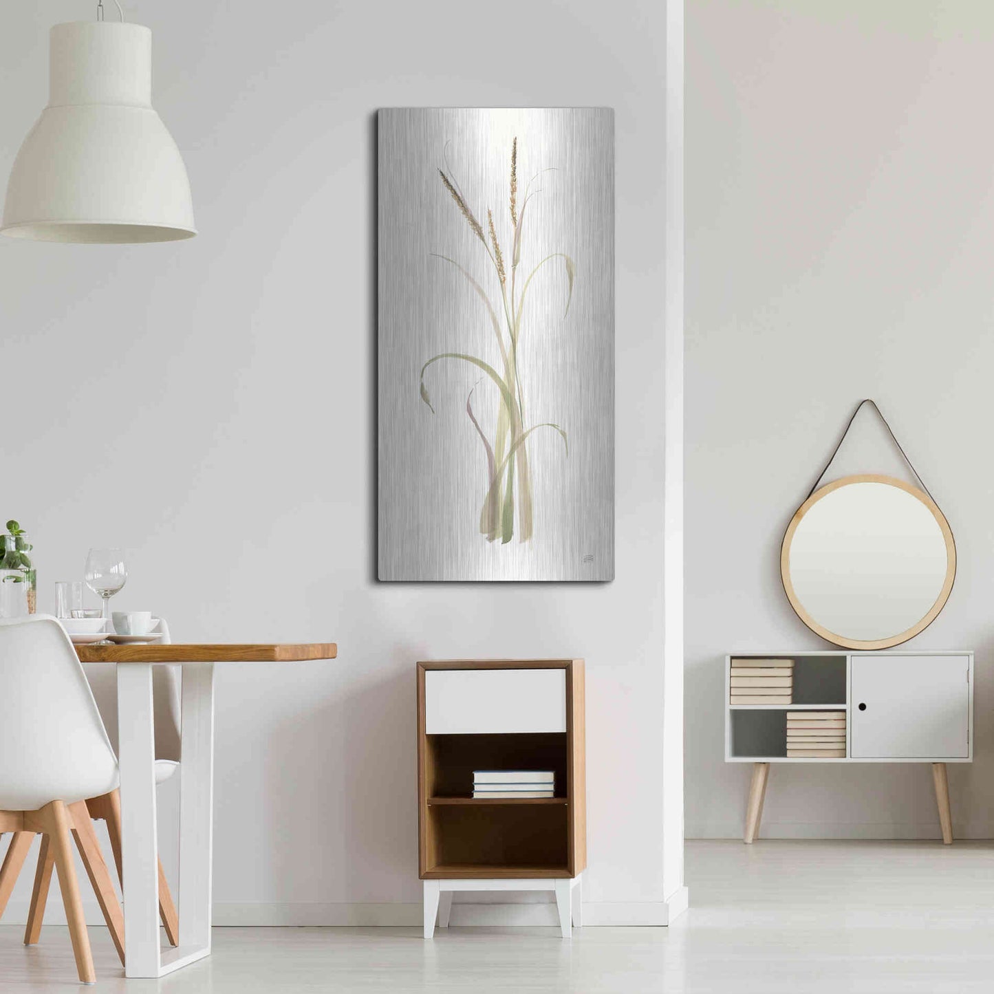 Luxe Metal Art 'Lyme Grass' by Chris Paschke, Metal Wall Art,24x48