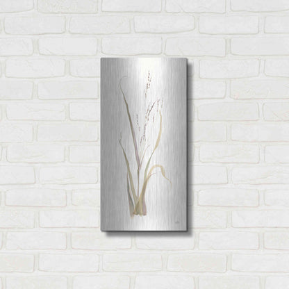 Luxe Metal Art 'Moor Grass' by Chris Paschke, Metal Wall Art,12x24