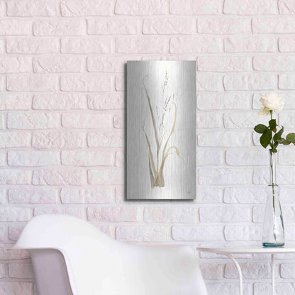 Luxe Metal Art 'Moor Grass' by Chris Paschke, Metal Wall Art,12x24