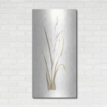 Luxe Metal Art 'Moor Grass' by Chris Paschke, Metal Wall Art,24x48