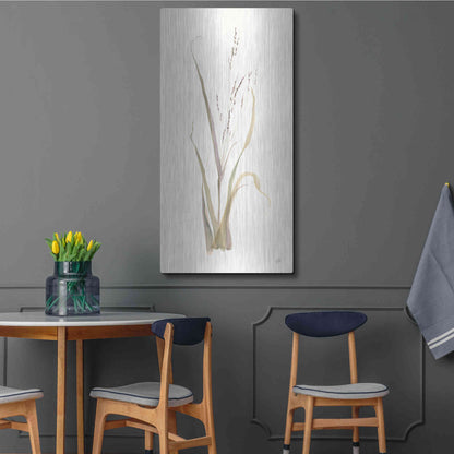 Luxe Metal Art 'Moor Grass' by Chris Paschke, Metal Wall Art,24x48