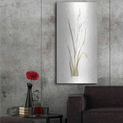 Luxe Metal Art 'Moor Grass' by Chris Paschke, Metal Wall Art,24x48