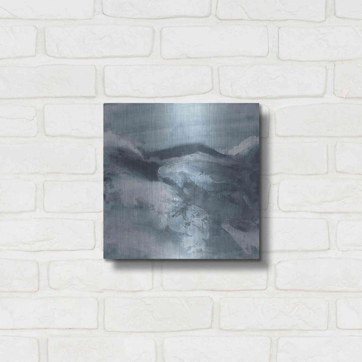 Luxe Metal Art 'Granite I' by Chris Paschke, Metal Wall Art,12x12