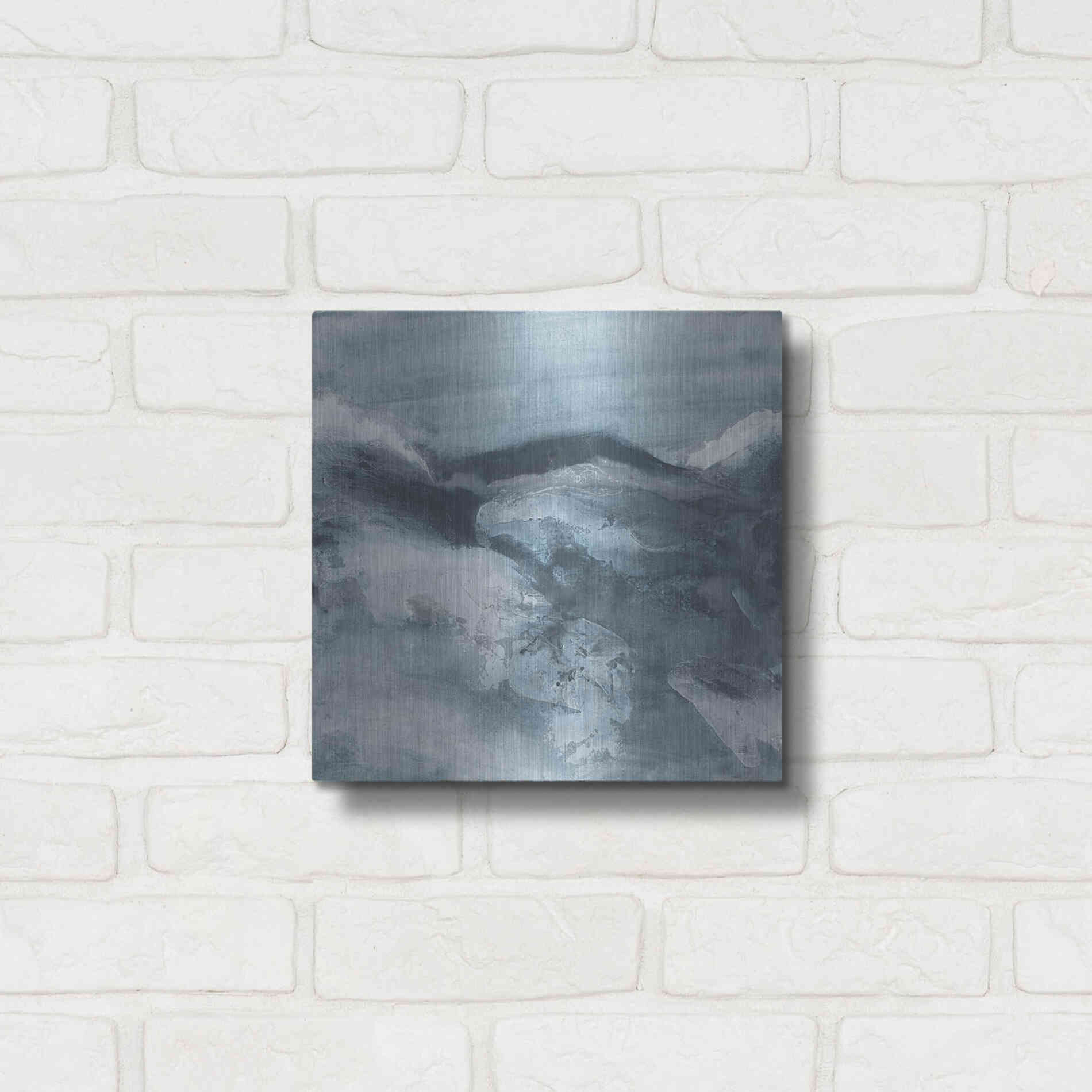 Luxe Metal Art 'Granite I' by Chris Paschke, Metal Wall Art,12x12