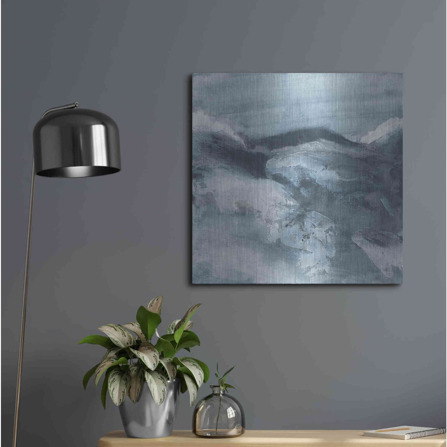 Luxe Metal Art 'Granite I' by Chris Paschke, Metal Wall Art,24x24