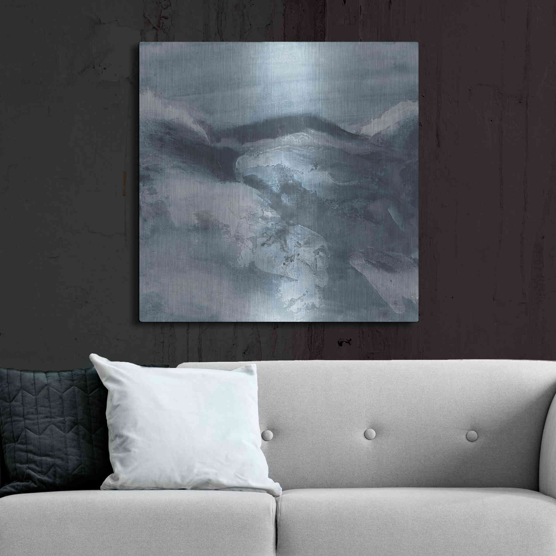 Luxe Metal Art 'Granite I' by Chris Paschke, Metal Wall Art,36x36