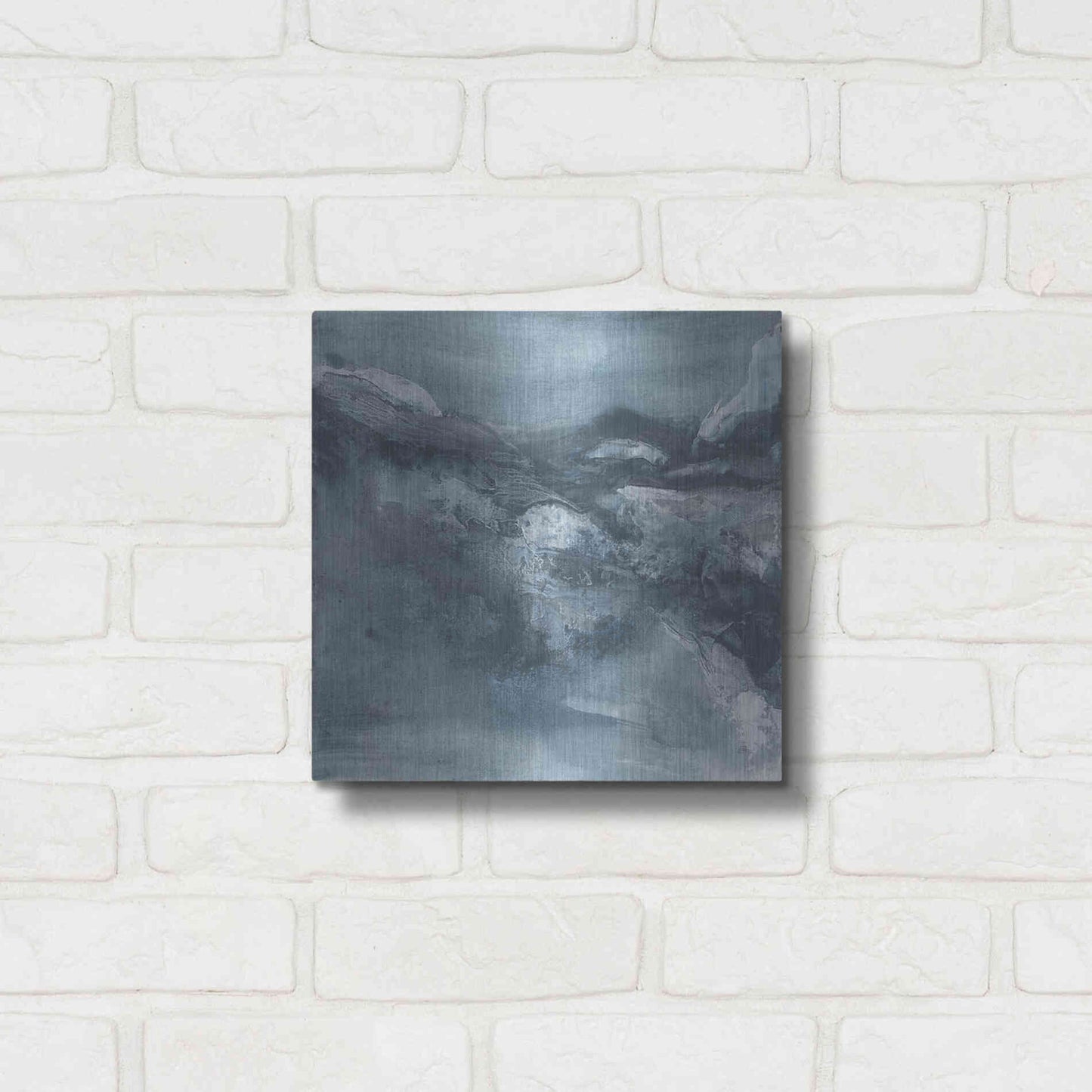 Luxe Metal Art 'Granite II' by Chris Paschke, Metal Wall Art,12x12