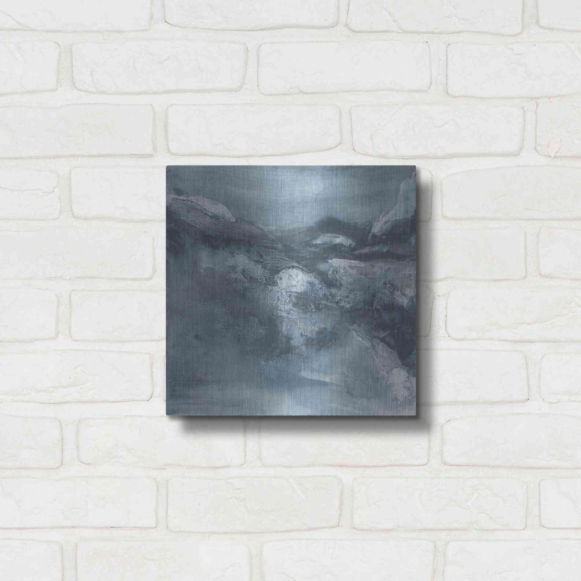 Luxe Metal Art 'Granite II' by Chris Paschke, Metal Wall Art,12x12