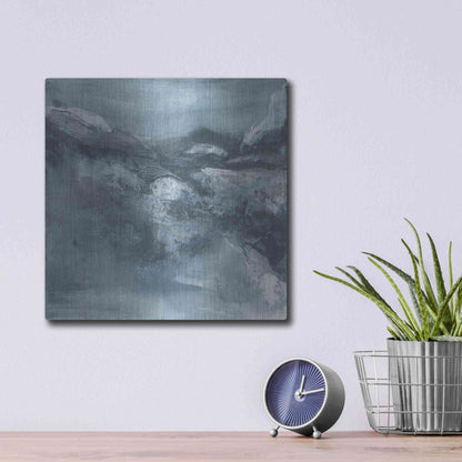 Luxe Metal Art 'Granite II' by Chris Paschke, Metal Wall Art,12x12